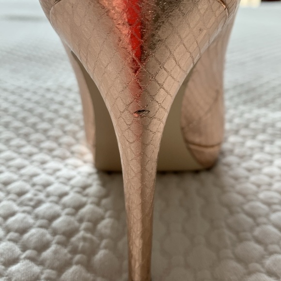 MICHAEL Michael Kors Antoinette Platform Pumps Rose Gold/Soft Pink – Size 6 - Picture 6 of 8